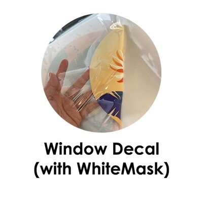 Window Decal (Clear w/ White Mask)