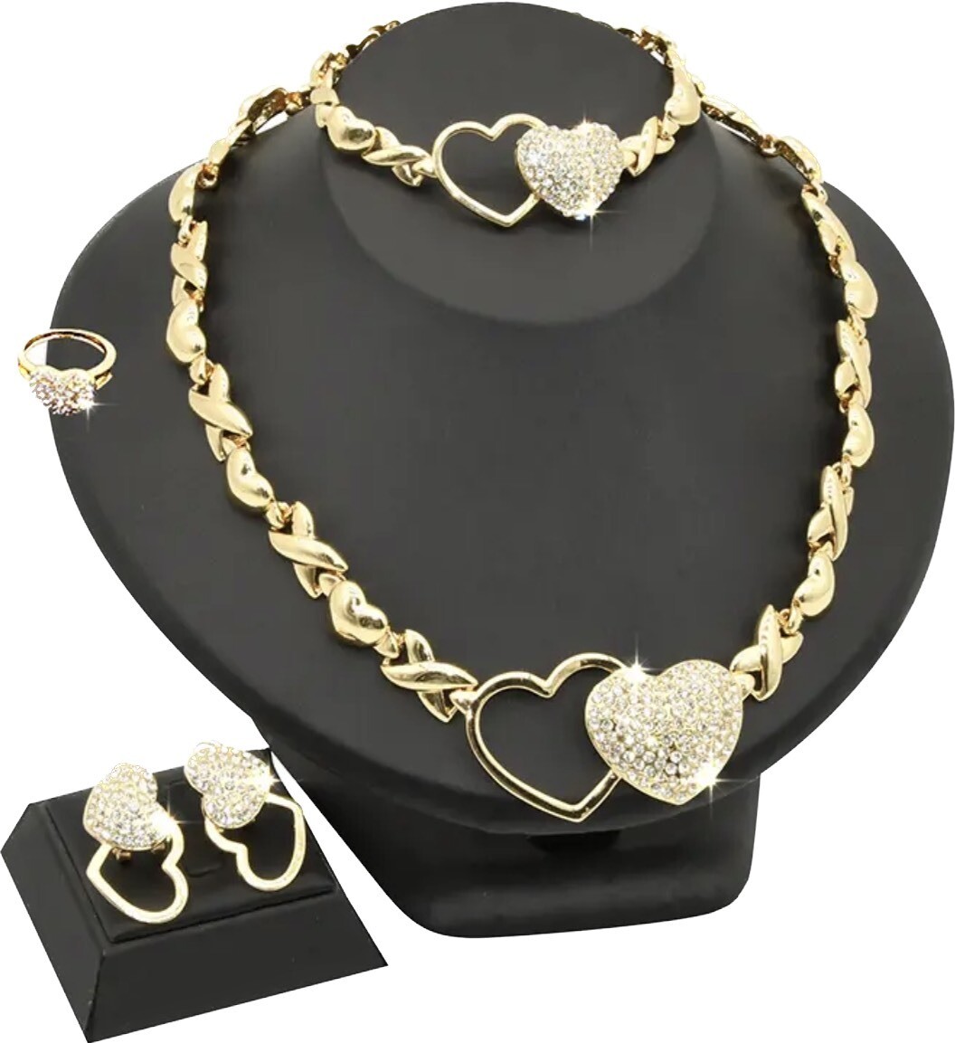 XOXO Gold Plated Jewelry Set