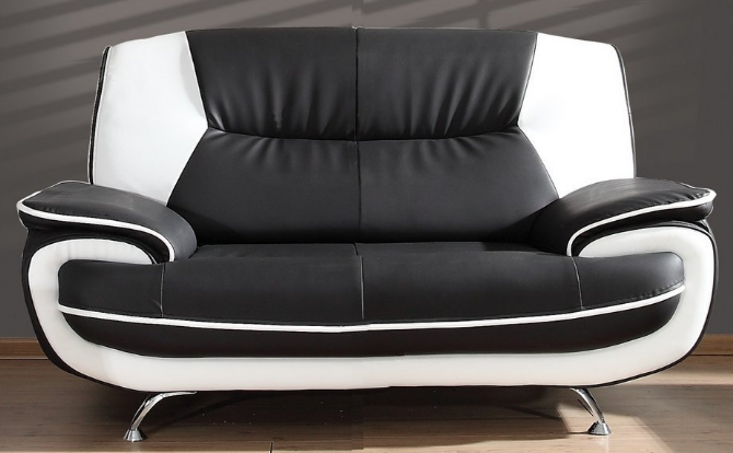 White 2024 black sofa