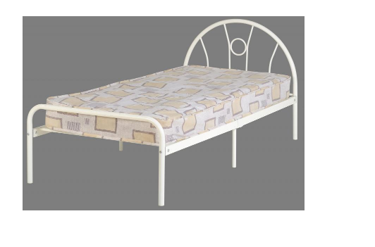 bed metal white Nova 3ft