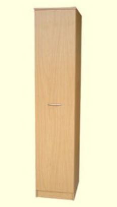 Wardrobe Single  white/beech/black