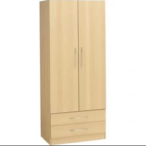 Wardrobe Gents  white/beech/black