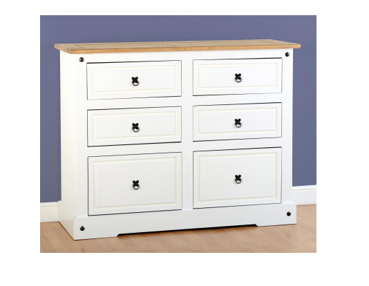 chest  6 draw   white Corona