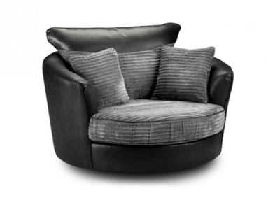 Sofa Tango swivel chair grey/black