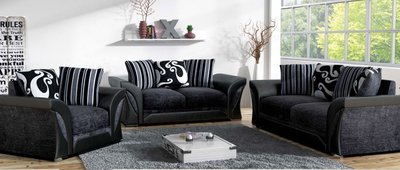 Sofa 3+ 2 Farrow Black & Grey