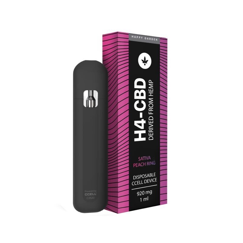 H4CBD Vaporizador Desechable 1ML -
Peach Ring - Sativa - 920MG