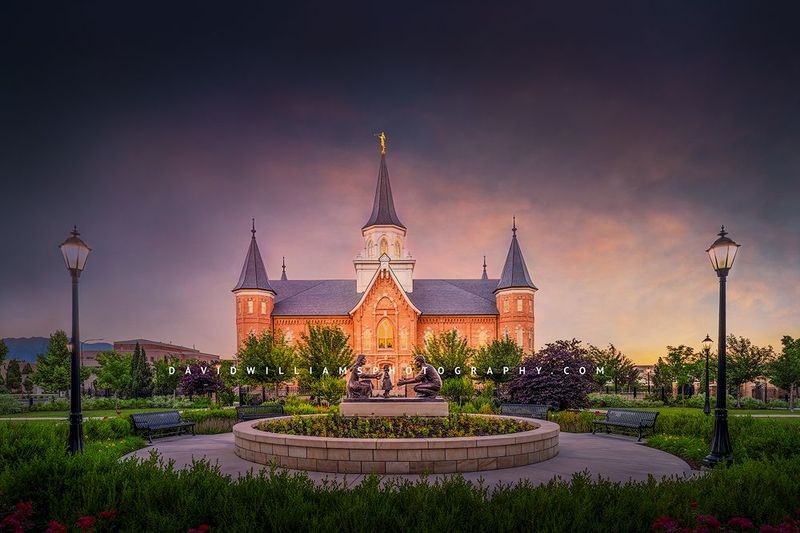 Provo LDS Temple, Utah NZ90557