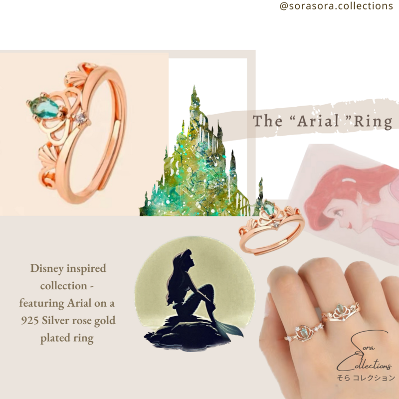 Disney Princess Inspired - Arial Ring