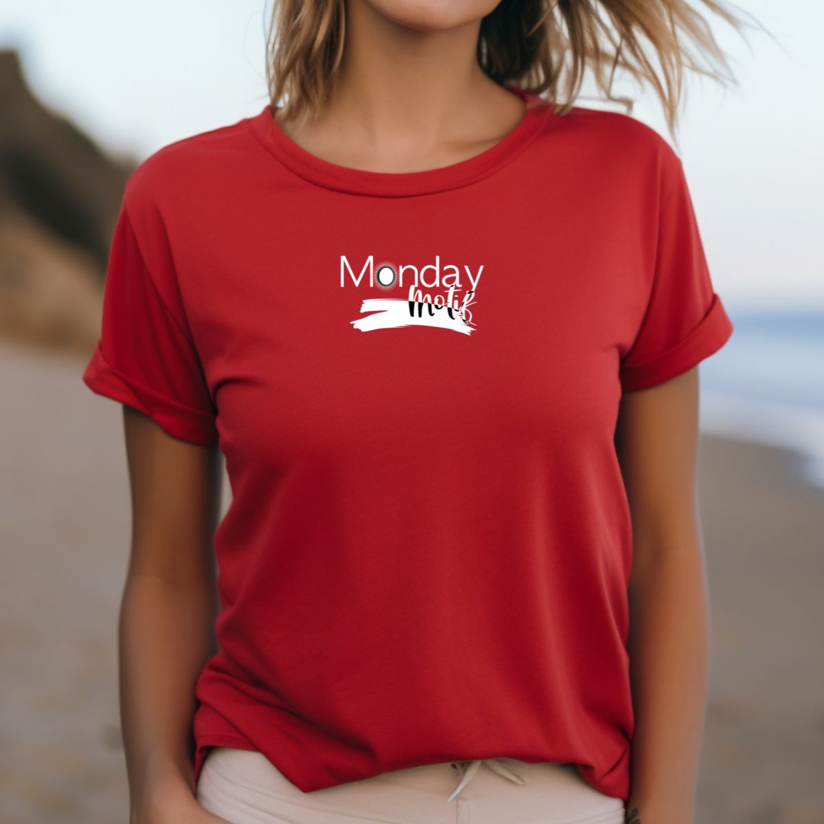 Monday Motif - Monday T-Shirt in Red, Blue, or Turquoise