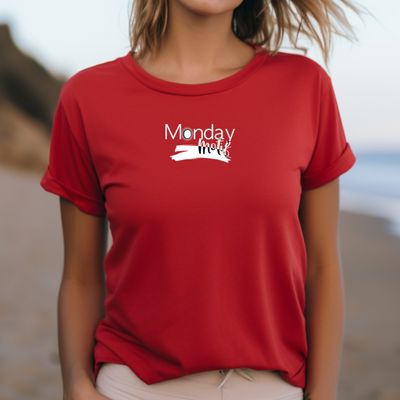 Monday Motif - Monday T-Shirt in Red, Blue, or Turquoise