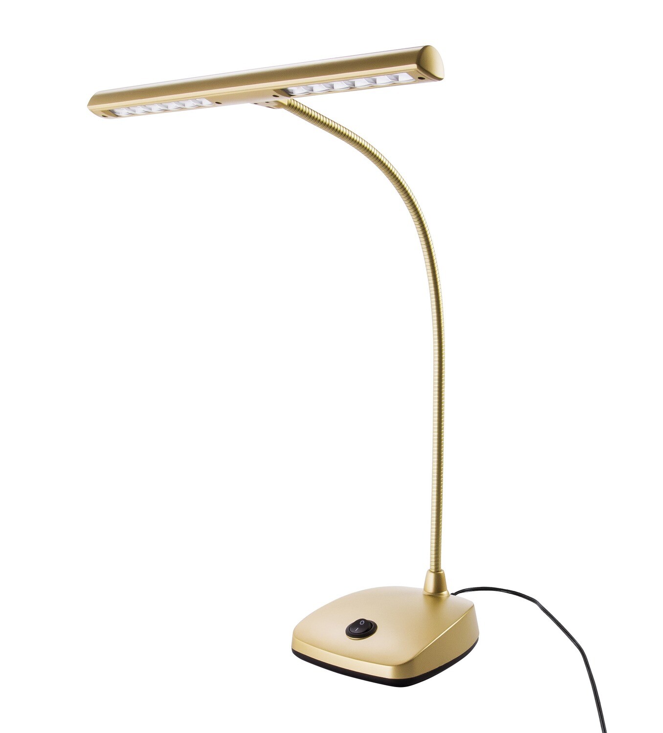 LED Pianoleuchte gold