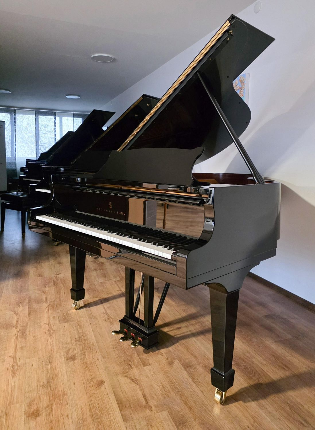 Flügel Steinway &amp; Sons O-180, schwarz poliert