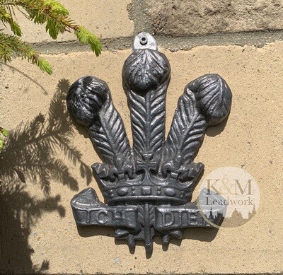 Prince of Wales Feathers Wall Plaque
