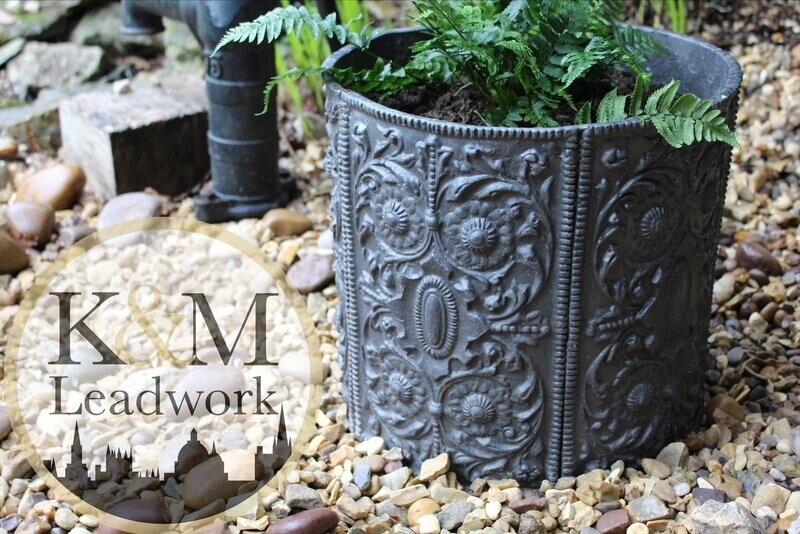 Lead Planter - Victorian round
