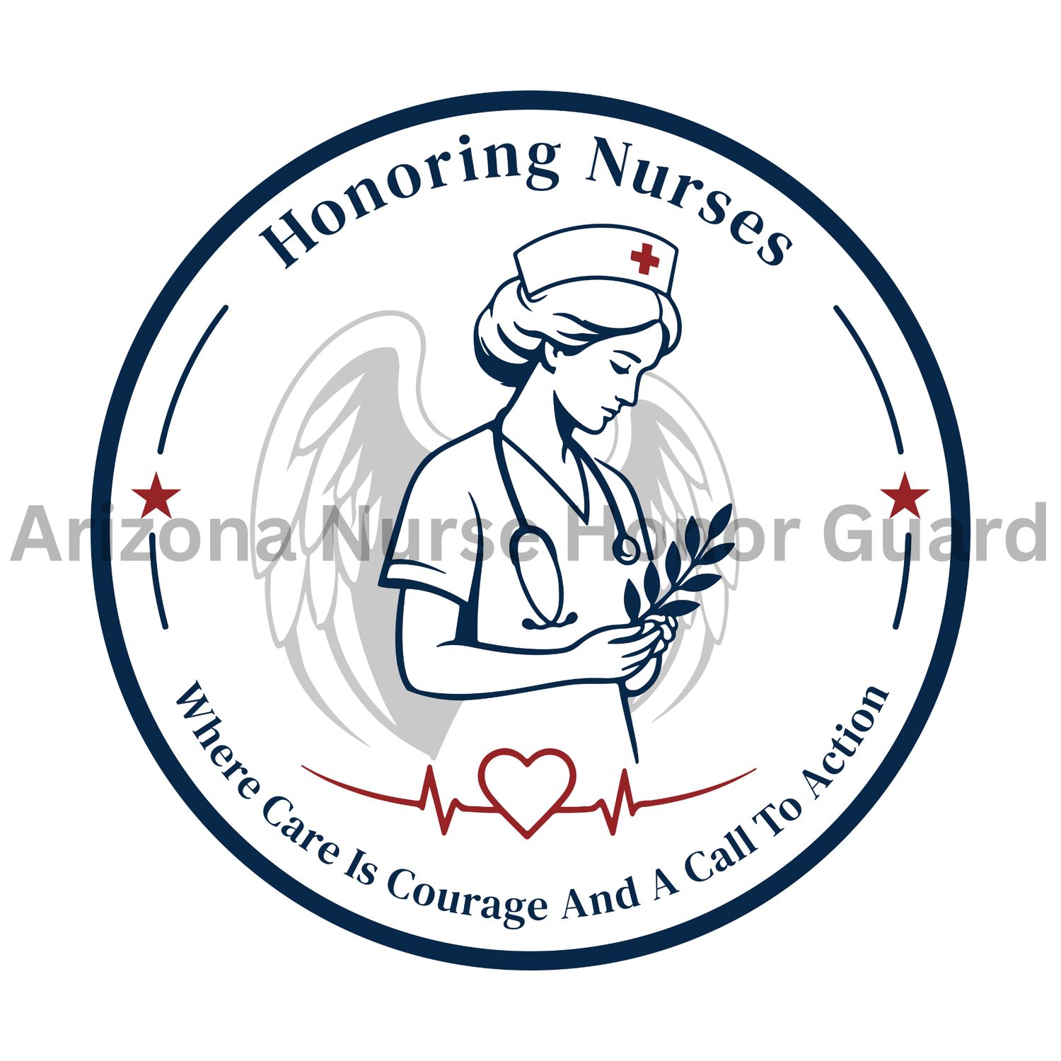Kiss Cut Sticker Nurse with Angel Wings