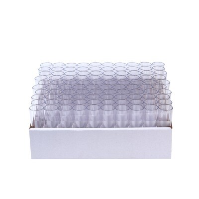 DrosoKING® Drosophila Vials Combo, Material: K-Resin (vials), 100 Vials/Tray, 5 Trays/Case