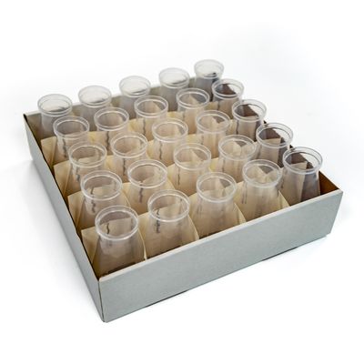 DrosoKING® Drosophila Square Bottom Bottles Combo, 6oz (177ml), 25 Bottles/Tray, 8 Trays/Case