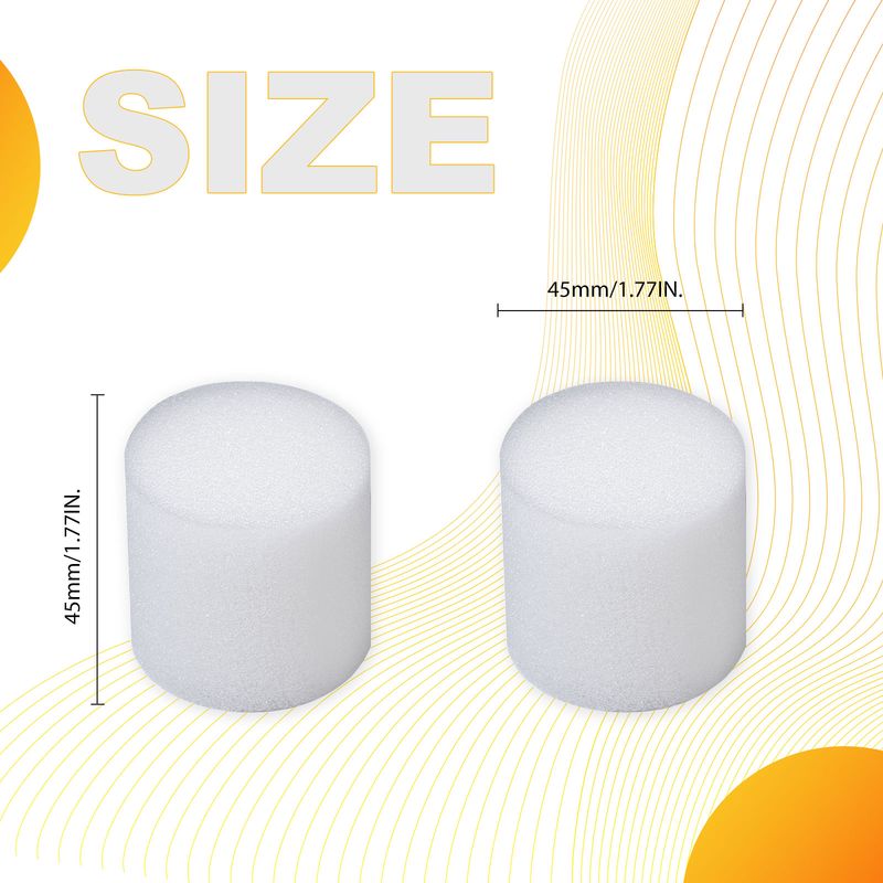 DrosoKING® Drosophila Closures for Bottles, Densest Foam, 45*45mm, 50/Bag, 10 Bags/Case