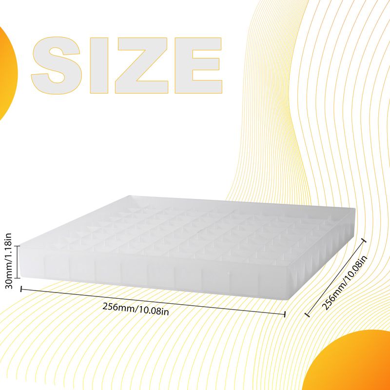DrosoKING® Drosophila Trays for Drosophila Narrow Vials, Plastic, 256*256*30mm, 2 Pieces/Case