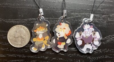 Arknights Hung, Huai, and Mountain Double-Sided Quarter Charms