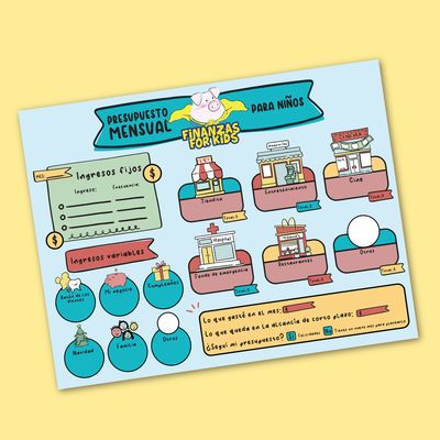 Presupuesto mensual para niños