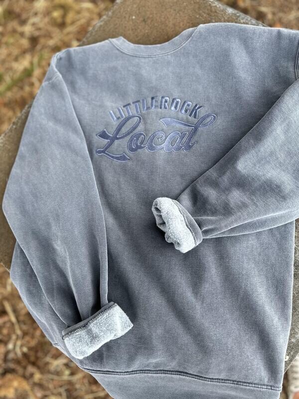 Littlerock Local Faded Blue Crew