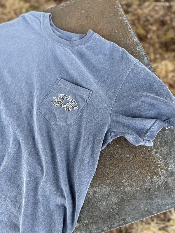 Littlerock Local Faded Blue Pocket T-shirt