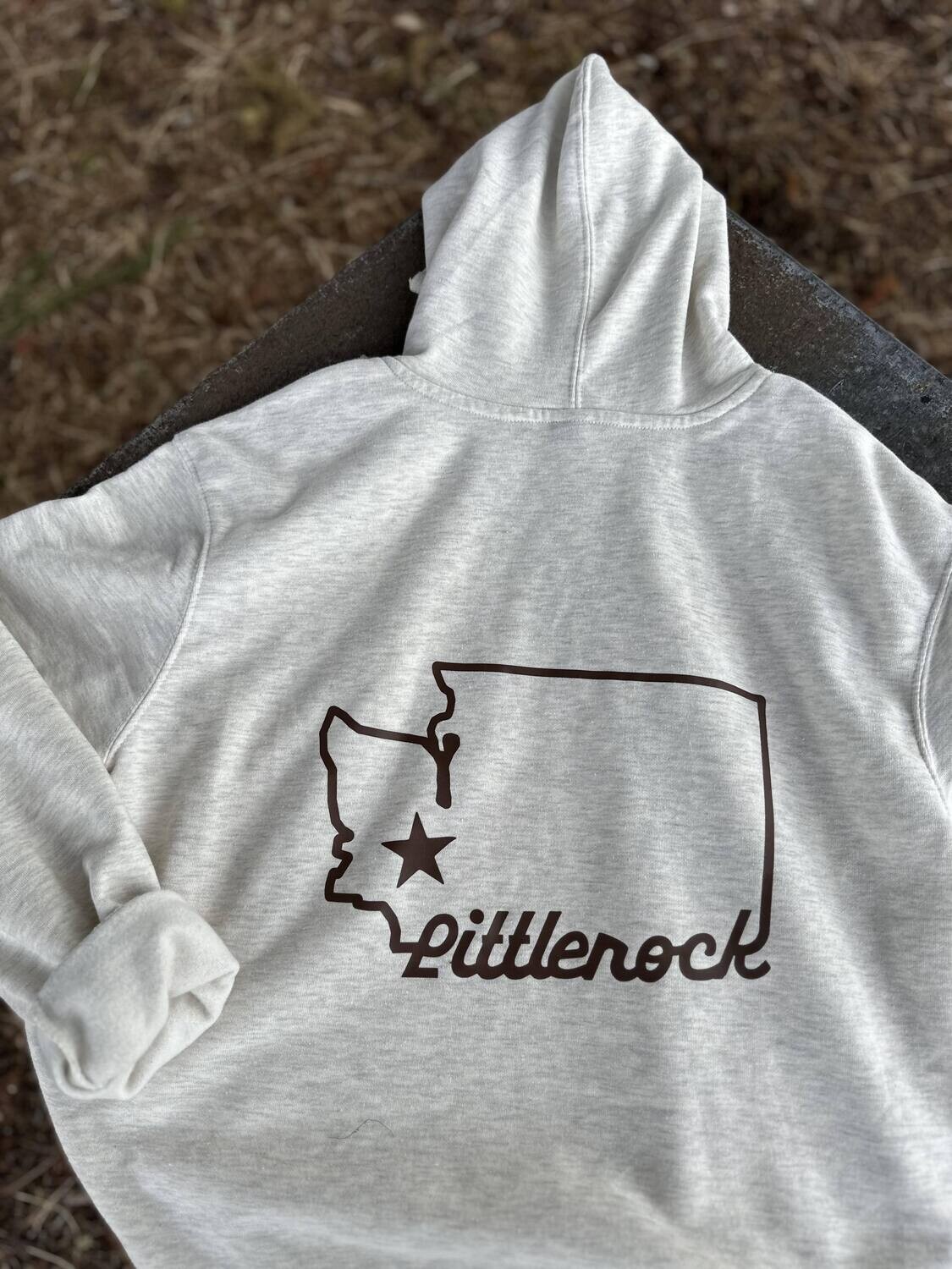 Littlerock WA State Oatmeal Hoodie