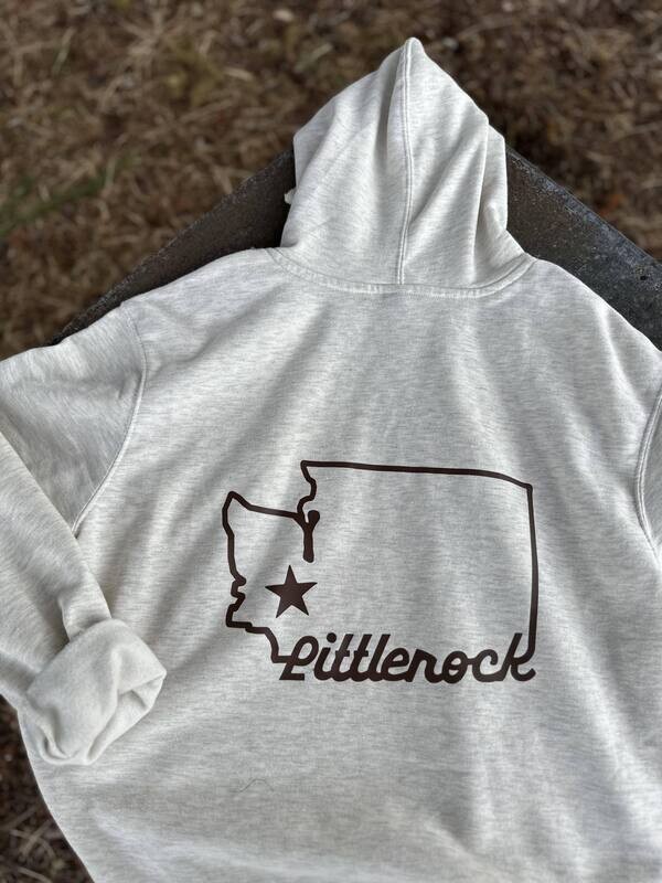 Littlerock WA State Oatmeal Hoodie