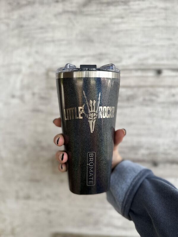 Littlerocker Black Glitter Brumate