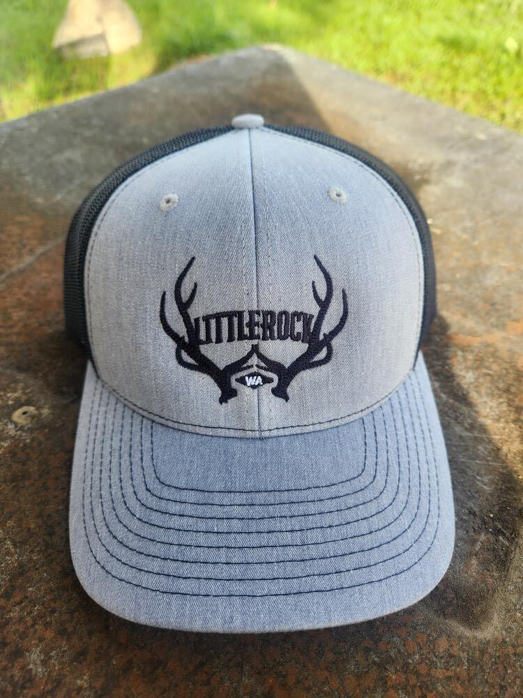 Littlerock WA w/ Antlers Grey and Black Hat
