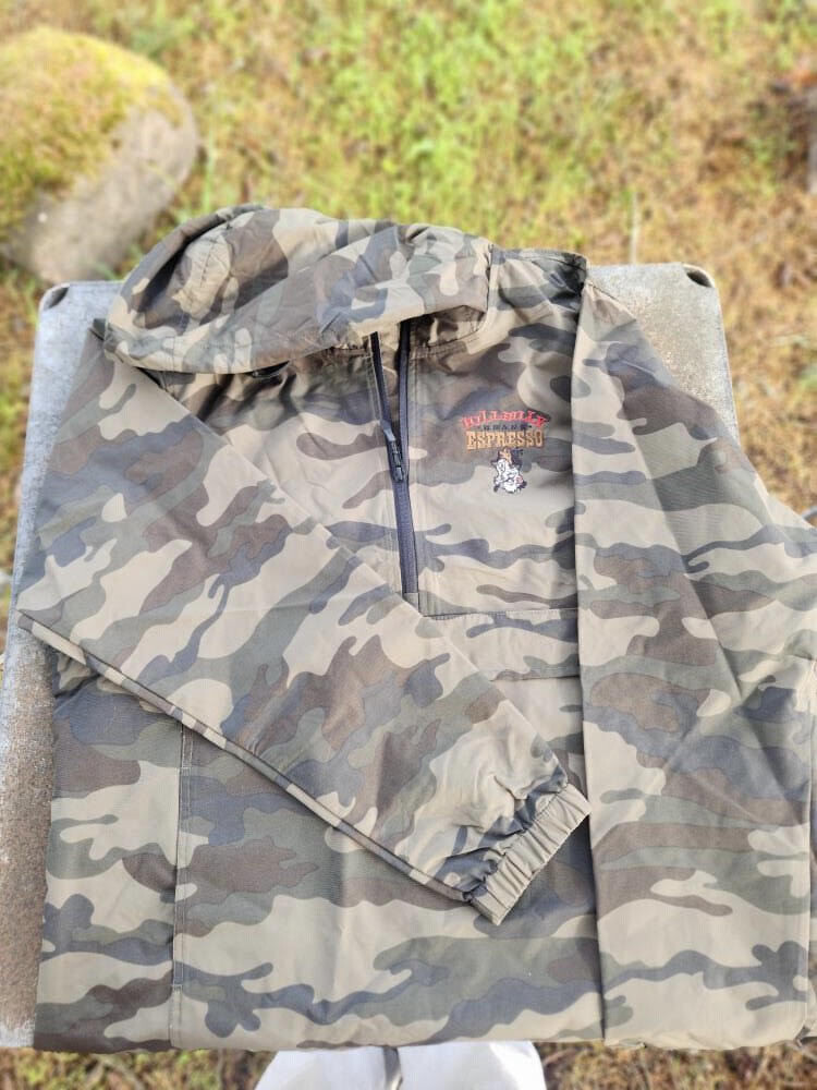 Camo 1/2 Zip Windbreaker
