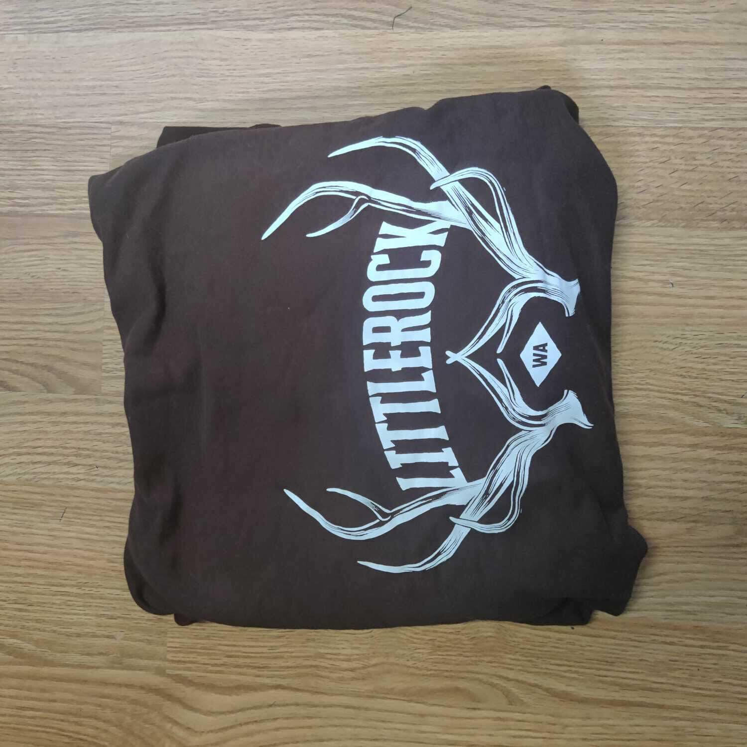Littlerock WA Antlers Brown Hoodie