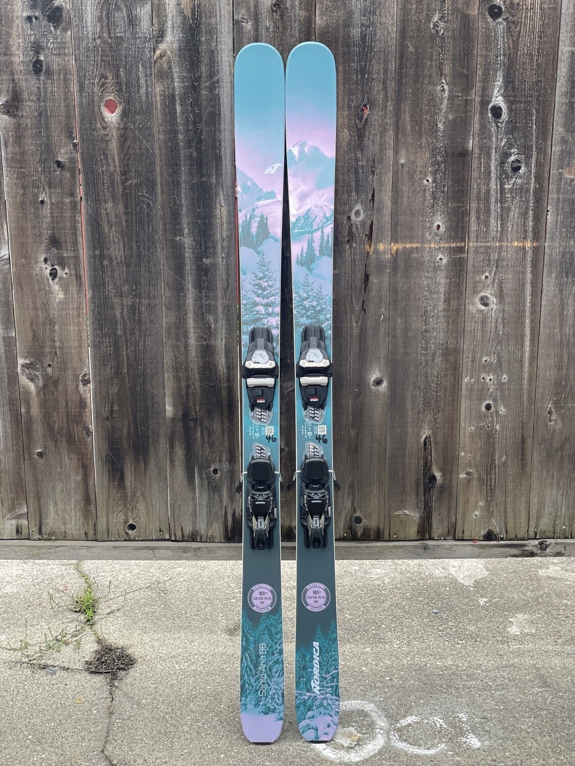 Used 23/24 Nordica Santa Ana 88 165cm Skis w/ Marker Squire 11 Demo Bindings