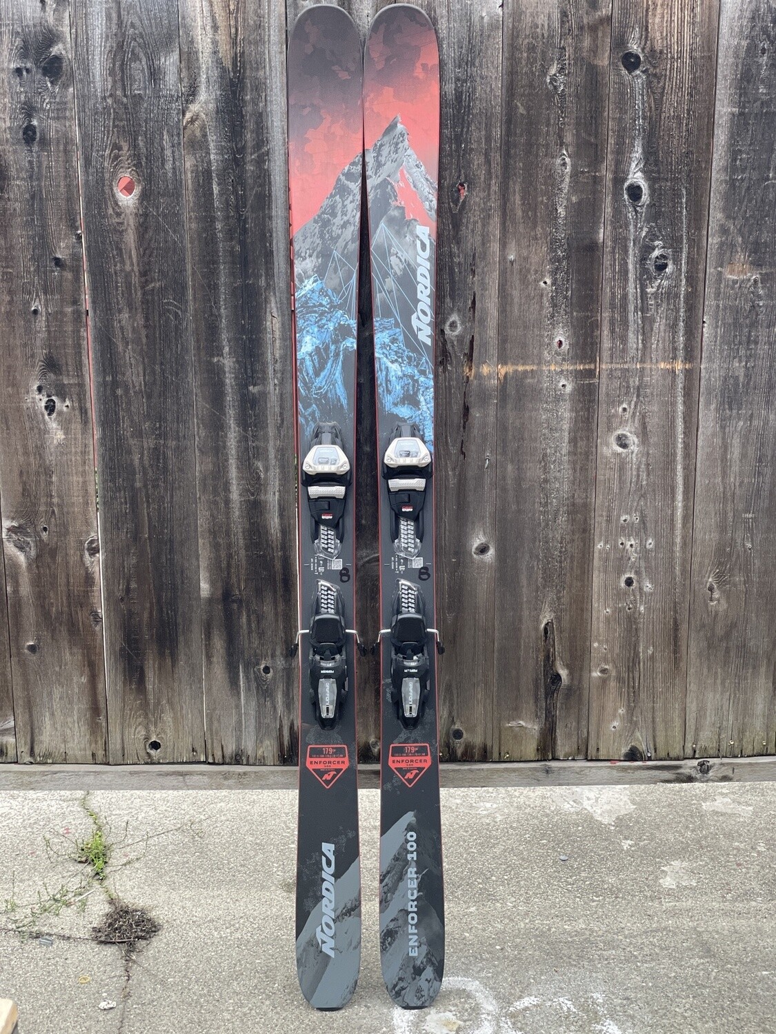 Used 23/24 Nordica Enforcer 100 179cm Skis w/ Marker Griffon 13 Demo Bindings