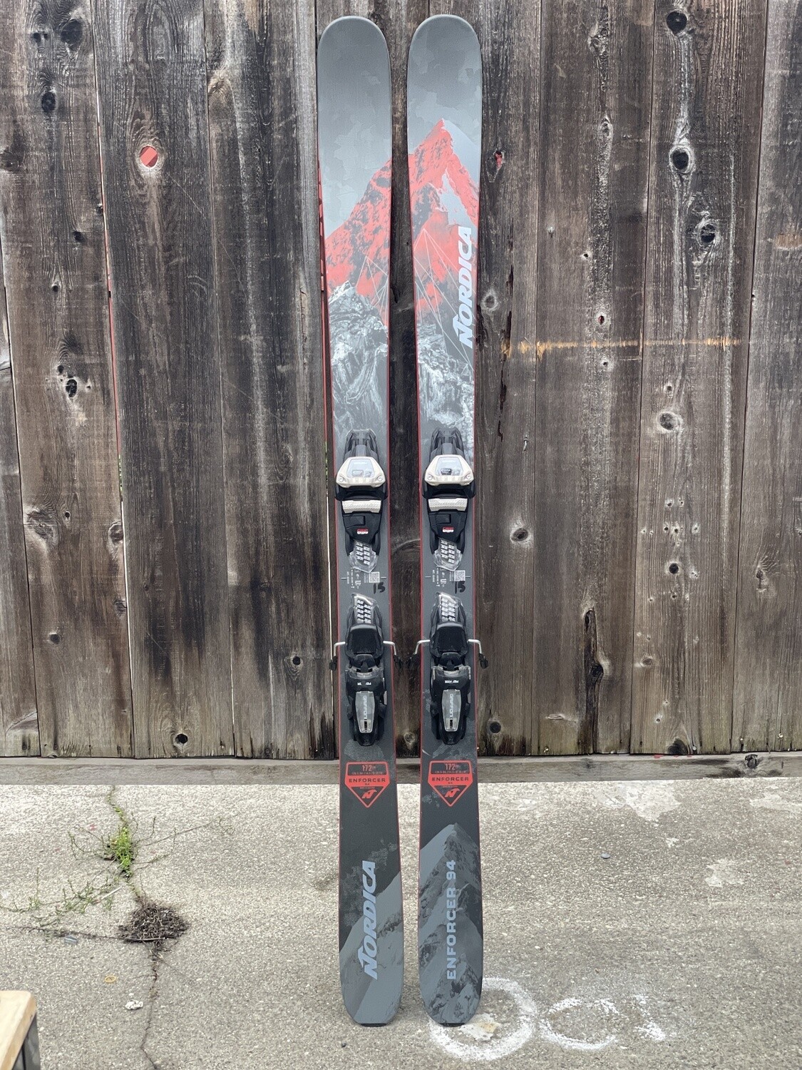 Used 23/24 Nordica Enforcer 94 172cm Skis w/ Marker Griffon 13 Demo Bindings