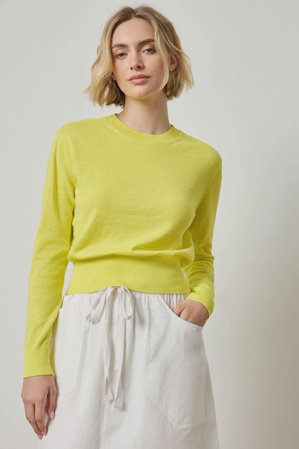 Everyday Crewneck Sweater : Lemon