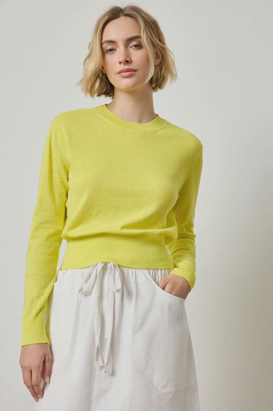 Everyday Crewneck Sweater : Lemon