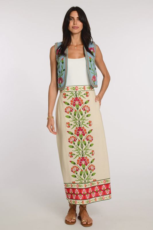 Phoebe Skirt - Indian Flower