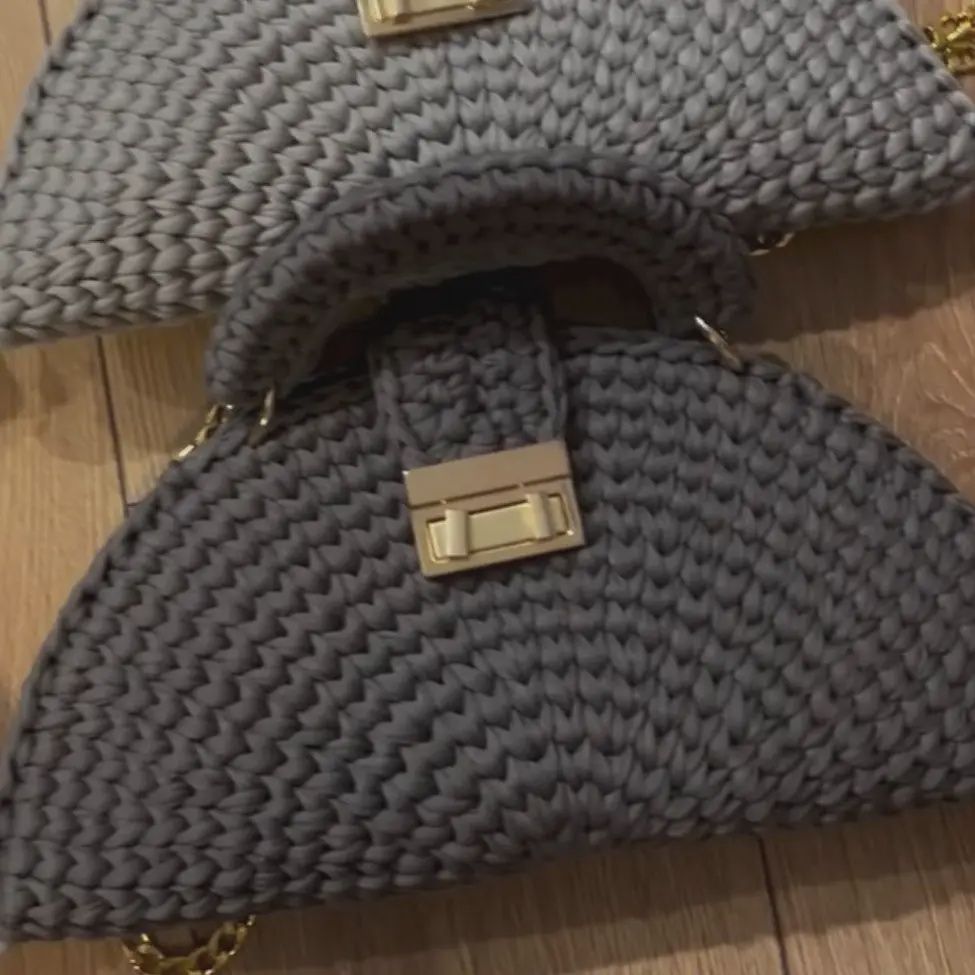 Round Clutch Bag - Dark Brown