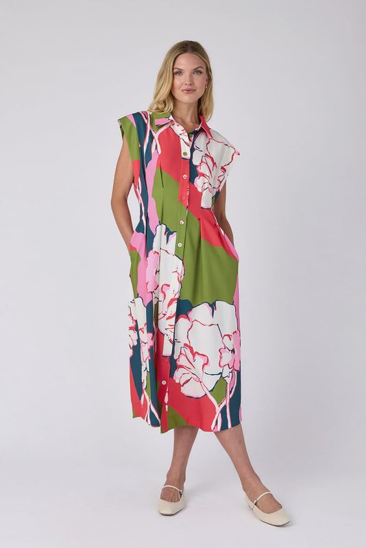 Quincey Dress - Artistic Garden