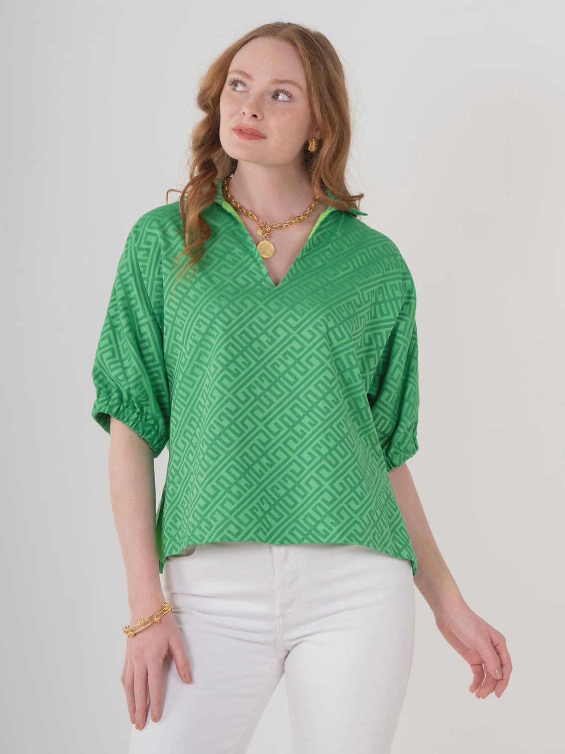 Poppy Top - Fairway Green
