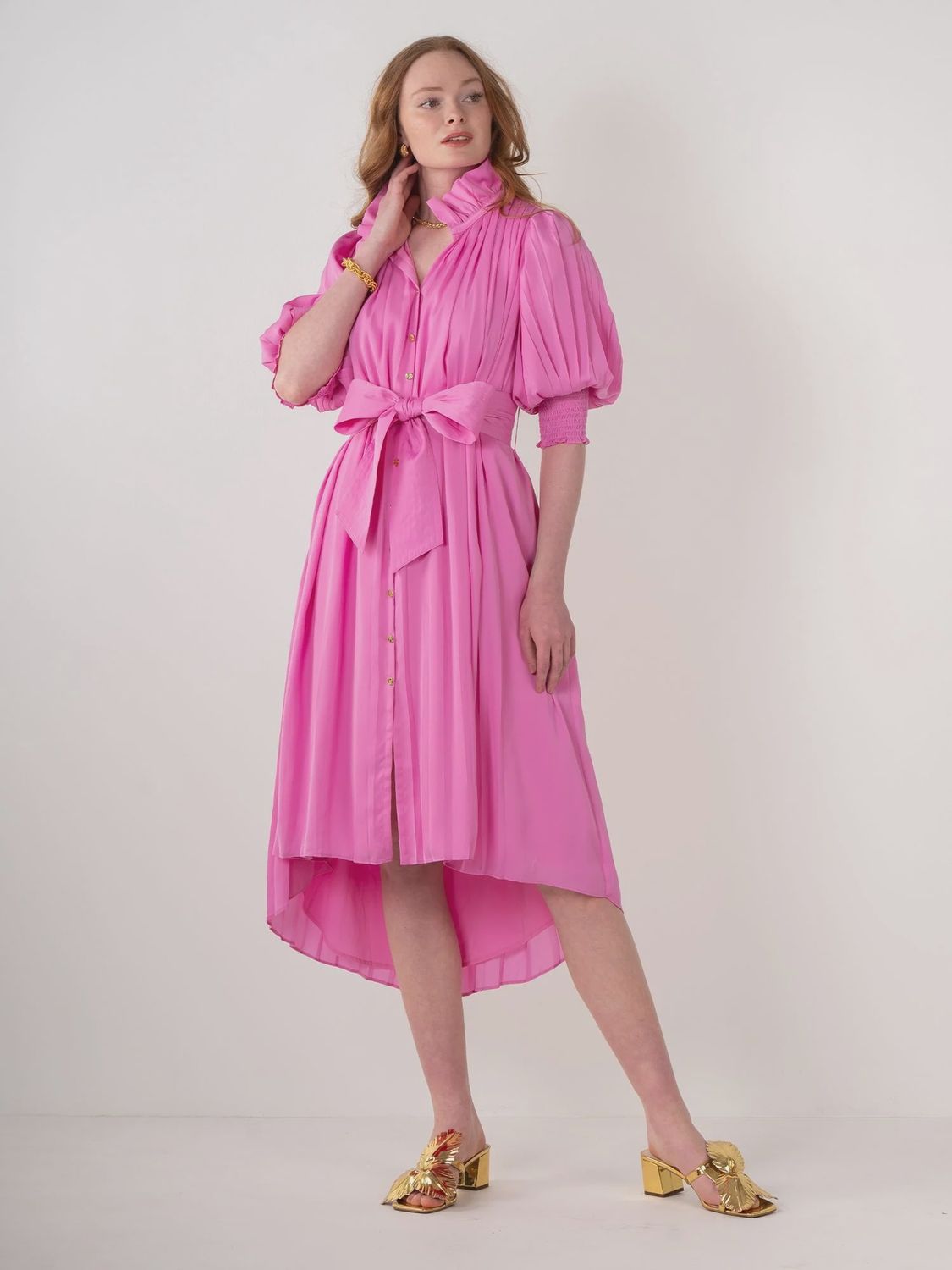 Rowan Dress - Fuchsia Pink