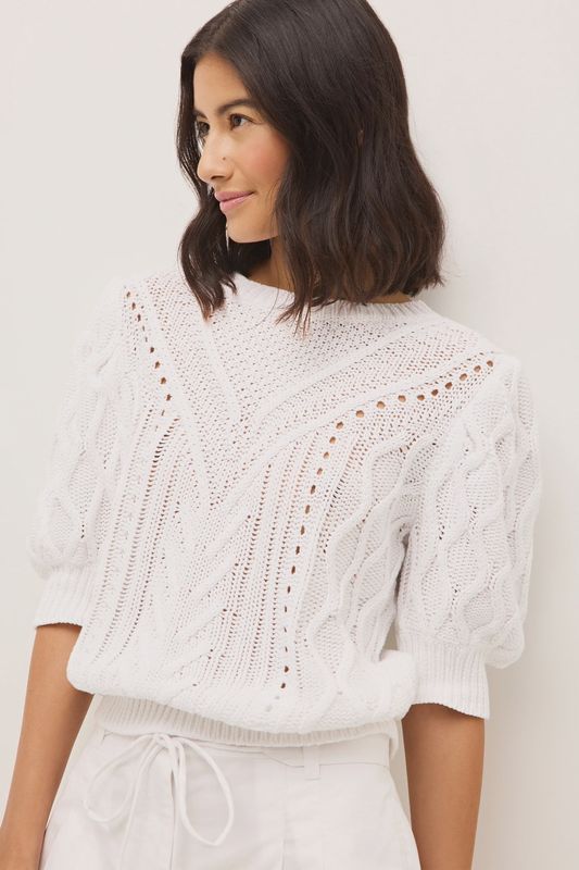 Sammie Sweater in White