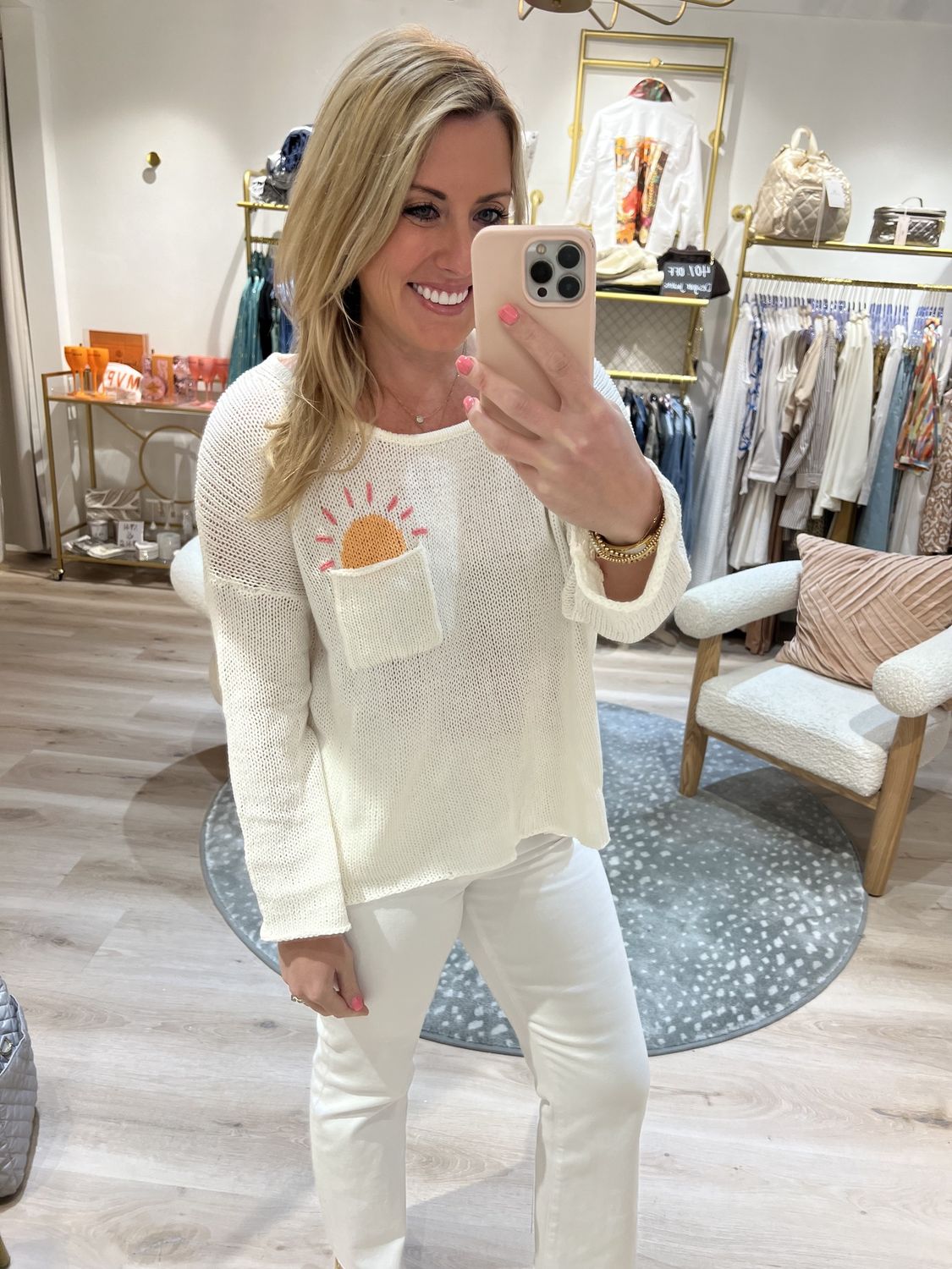 POCKET FULL OF SUNSHINE CREW COTTON