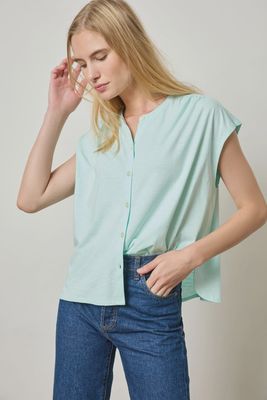 Relaxed Button Down - Aquamarine