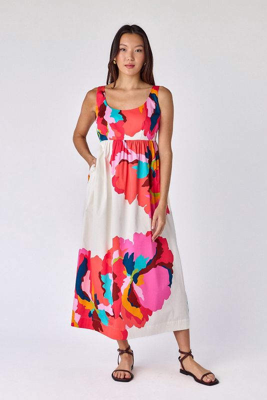 Callie Dress Bold Bloom