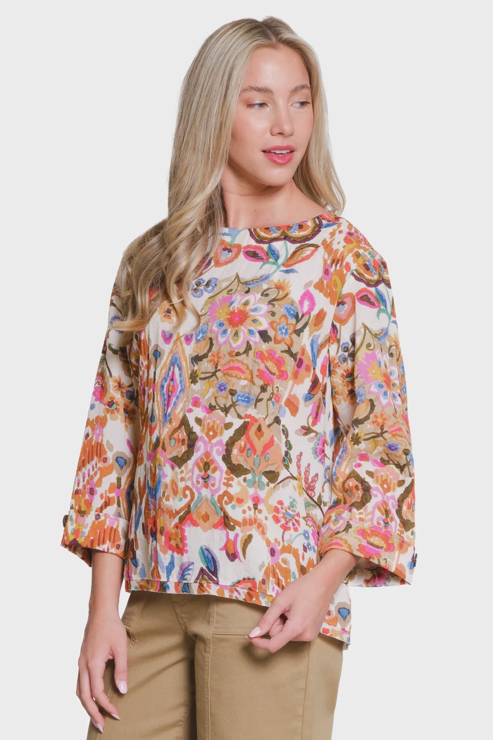 Boat Neck Sleeve Top