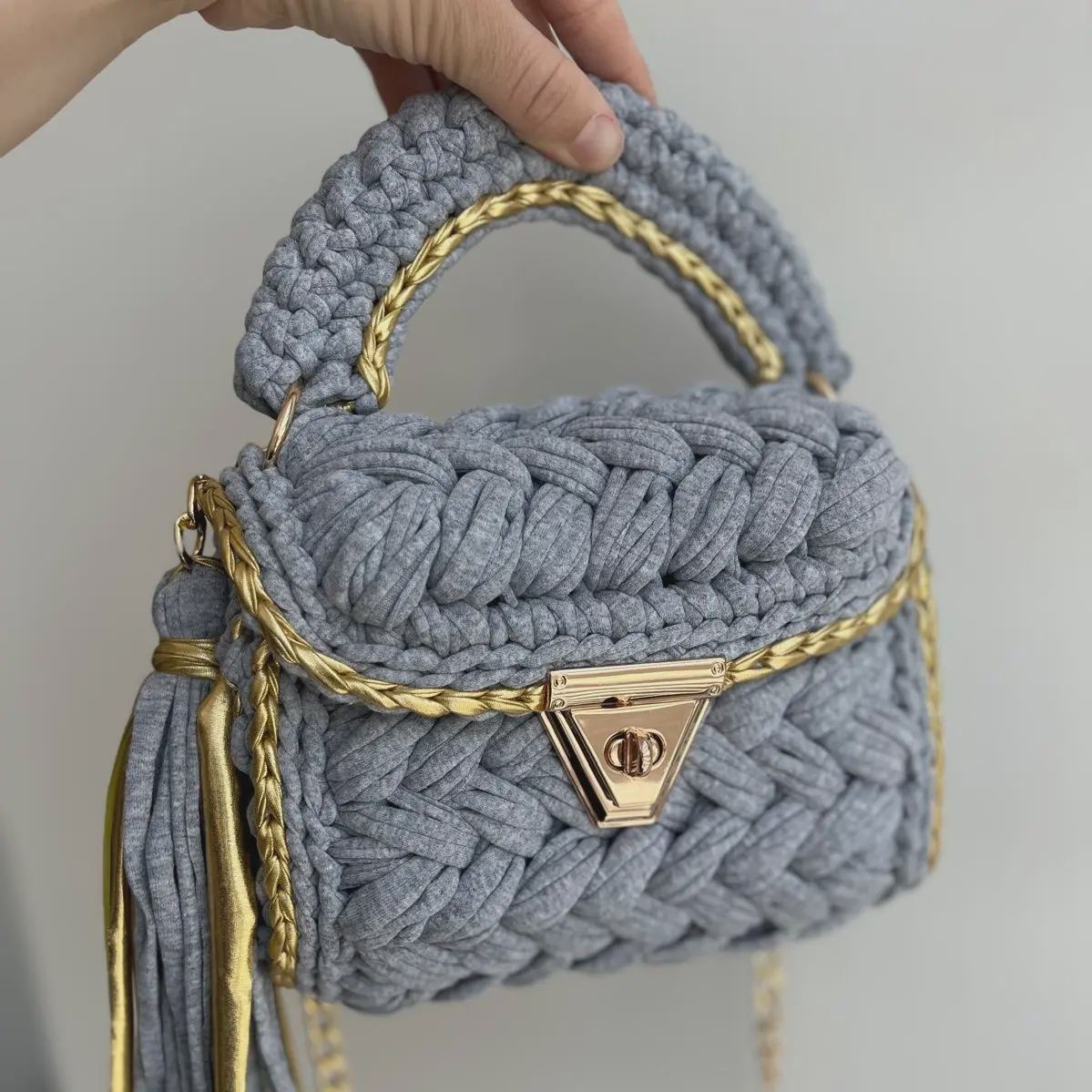 Handmade Bag - Light Grey