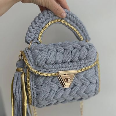 Handmade Bag - Light Grey